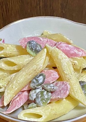 枝豆と魚肉ソーセージのマカロニサラダ-レシピのメイン写真