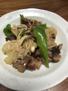 金森式ダイエット牛すじとキノコ炒め-レシピのメイン写真