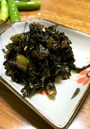 畑で収穫した唐辛子で作る、葉唐辛子の佃煮-レシピのメイン写真