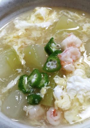 夕顔(冬瓜)のかきたまスープ-レシピのメイン写真