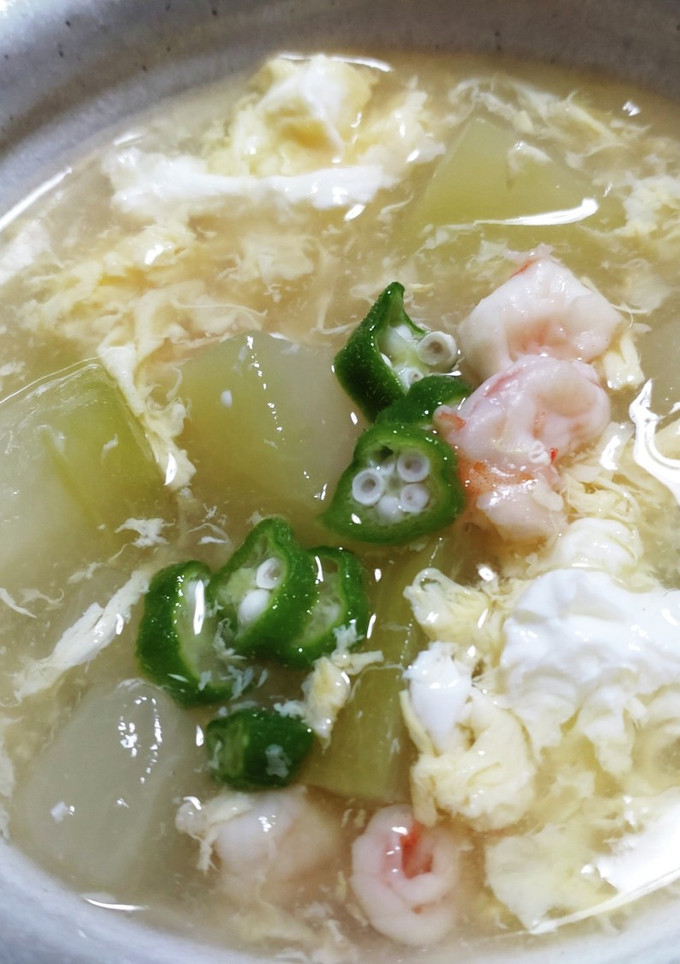夕顔(冬瓜)のかきたまスープ-レシピのメイン写真