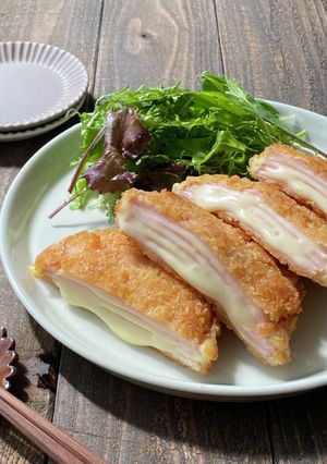 節約なのにご馳走!ミルフィーユハムカツ!-レシピのメイン写真