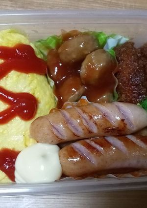 8/27オムレツ弁当-レシピのメイン写真