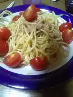ツナとトマトの冷製パスタ-レシピのメイン写真