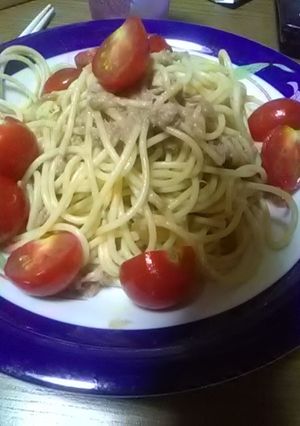 ツナとトマトの冷製パスタ-レシピのメイン写真