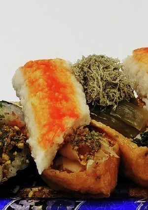 助六弁当«茎若布とろろ昆布ガリカニかま»-レシピのメイン写真