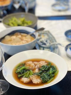 簡単#市販スープに青みをプラス-レシピのメイン写真