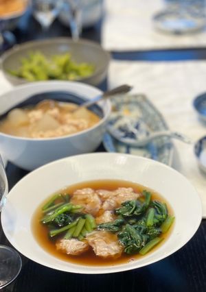簡単#市販スープに青みをプラス-レシピのメイン写真