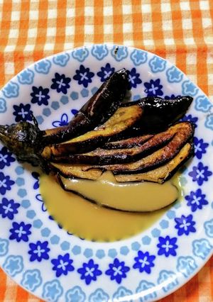 なすび一本ステーキ 白味噌がけ-レシピのメイン写真