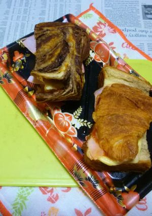 ロースハム＆チーズのプチ･ホットサンド4-レシピのメイン写真