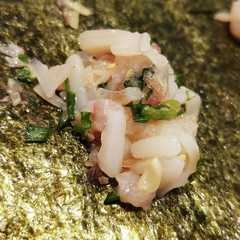 รูปของ 鯛/イカ/甘海老/塩なめろう