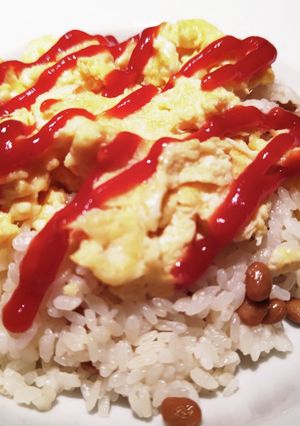 納豆オムライス-レシピのメイン写真