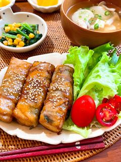 厚揚げと大葉の肉巻き♩-レシピのメイン写真