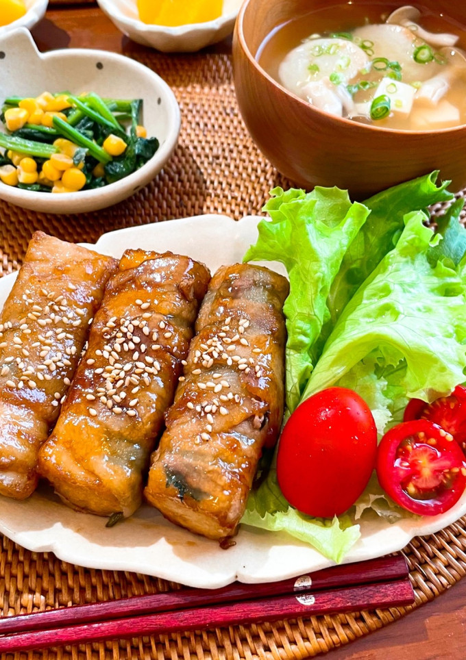 厚揚げと大葉の肉巻き♩-レシピのメイン写真