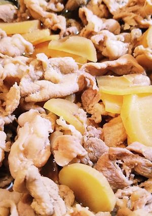 豚薄切り肉と新生姜煮（しぐれ煮）-レシピのメイン写真