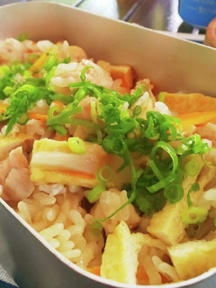 【キャンプ飯】メスティンで炊き込みご飯-レシピのメイン写真
