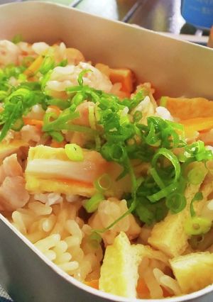 【キャンプ飯】メスティンで炊き込みご飯-レシピのメイン写真