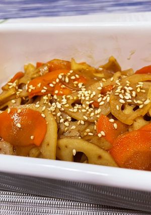レンコンのきんぴら-レシピのメイン写真