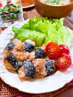 海苔巻きチキンの唐揚げ♩-レシピのメイン写真