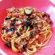 ミートソースパスタ レトルトアレンジ