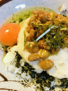 たまかけごはん●のりたま納豆やまかけ丼-レシピのメイン写真