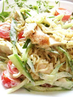 ゴマ油でラーメンサラダを-レシピのメイン写真