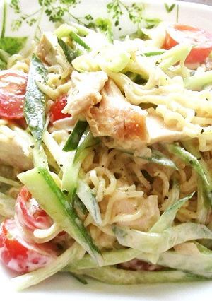 ゴマ油でラーメンサラダを-レシピのメイン写真