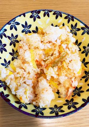 昆布茶で深みのあるキムチチャーハン✨-レシピのメイン写真