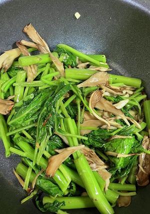 空芯菜と舞茸のアーリオ・オリオ-レシピのメイン写真