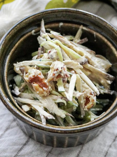 簡単!牛蒡ときゅうりのシャキシャキサラダ-レシピのメイン写真