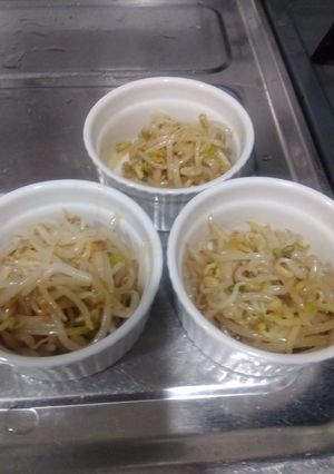 メチャ簡単♪白ごま抜きもやしのナムル-レシピのメイン写真