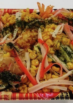 “我が家の丼” «カニかまコーン天丼»-レシピのメイン写真