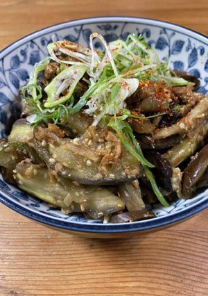 茄子の鶏そぼろ炒め-レシピのメイン写真