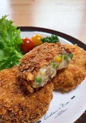 コロッケ　豚挽肉と野菜入り-レシピのメイン写真