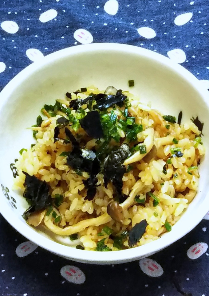 とっても簡単！しめじ塩昆布ご飯-レシピのメイン写真