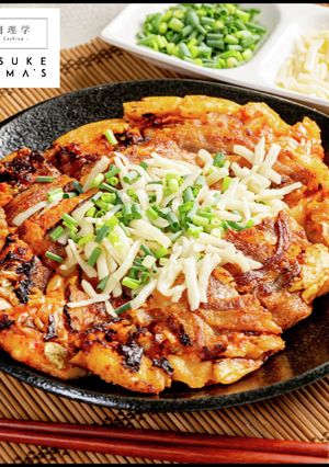 粉と焼き方でパリッパリ!豚キムチヂミ-レシピのメイン写真