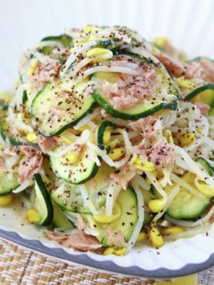 ズッキーニと豆もやしのうま塩たれナムル-レシピのメイン写真