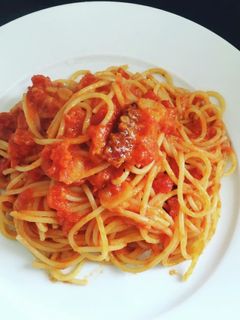トマトとニンニクのパスタ-レシピのメイン写真