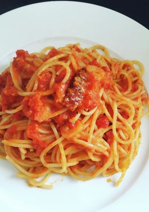 トマトとニンニクのパスタ-レシピのメイン写真