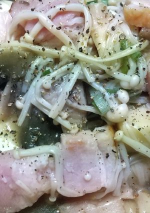 たっぷりきのことベーコンのあんかけ豆腐-レシピのメイン写真