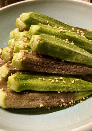 Baked Sesame Okra-レシピのメイン写真
