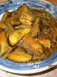 ご飯がすすむ、春雨ナスマーボーが美味しい-レシピのメイン写真