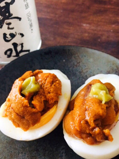 宅飲みおつまみに!うにたま-レシピのメイン写真