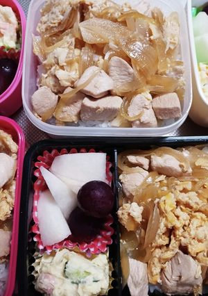 高校生息子、旦那、娘弁当(8/29)-レシピのメイン写真