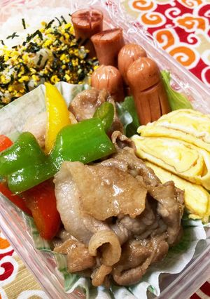 2022/8/29 焼肉弁当-レシピのメイン写真