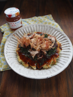 貧血対策に!アサリ入りお好み焼き-レシピのメイン写真