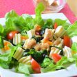 豆乳こんにゃく、胡麻味噌だれで和風サラダ
