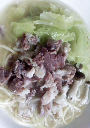 骨付きハムのスープパスタ-レシピのメイン写真