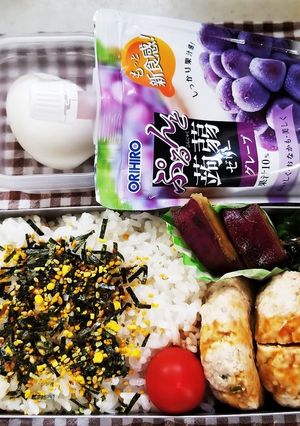 つくねバーグ弁当(8.29)-レシピのメイン写真