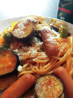 なすとソーセージのスパゲティ-レシピのメイン写真